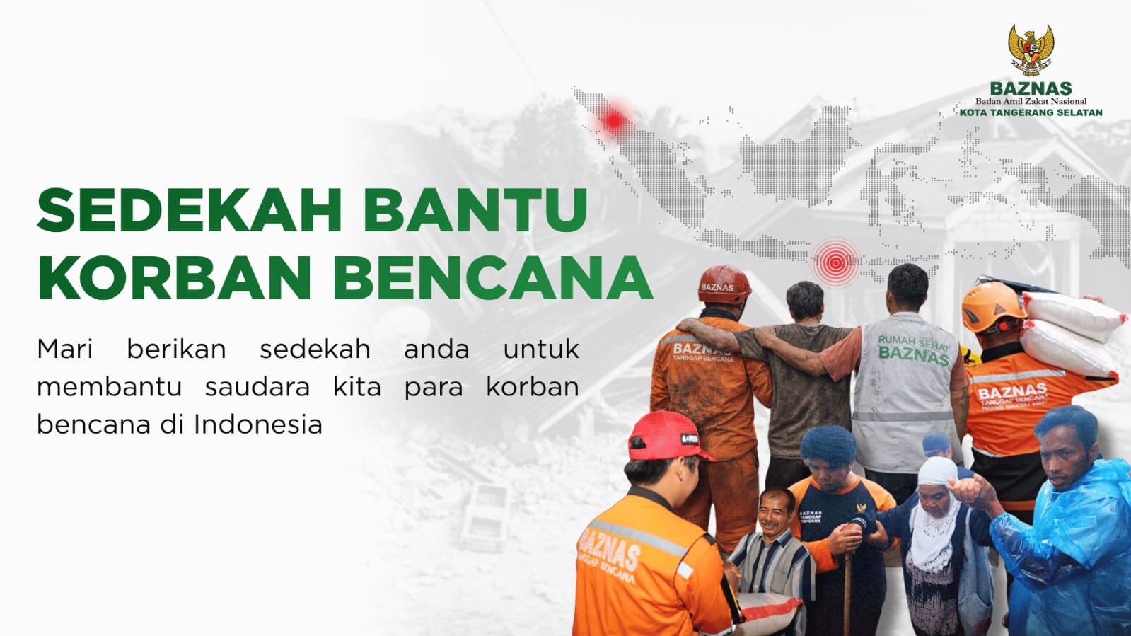 SEDEKAH BANTU KORBAN BENCANA