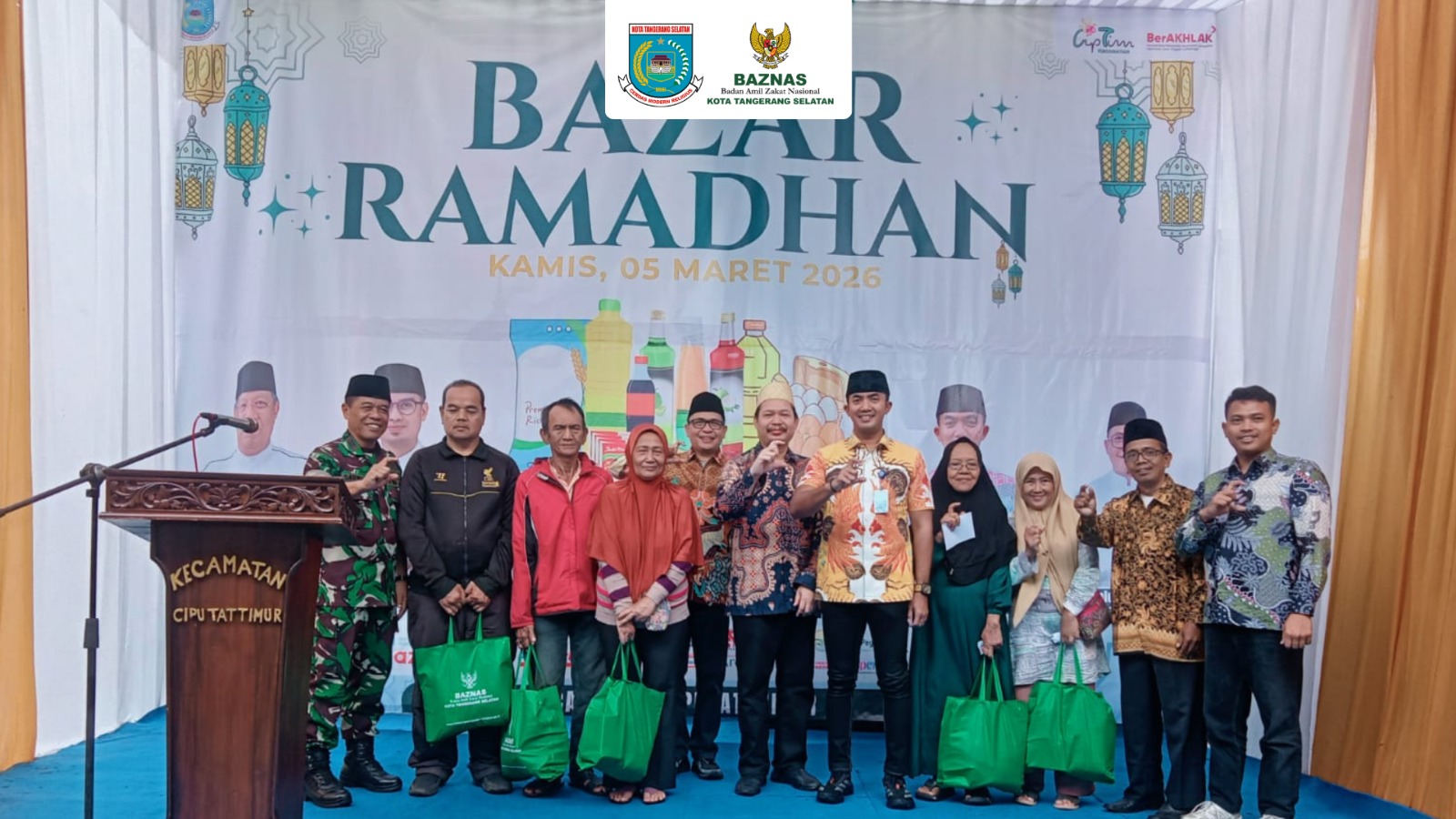 ROADSHOW RAMADHAN : SEMBAKO BAGI DHUAFA DI SALURKAN SEBANYAK 700 PAKET SEMBAKO DI 7 KECAMATAN