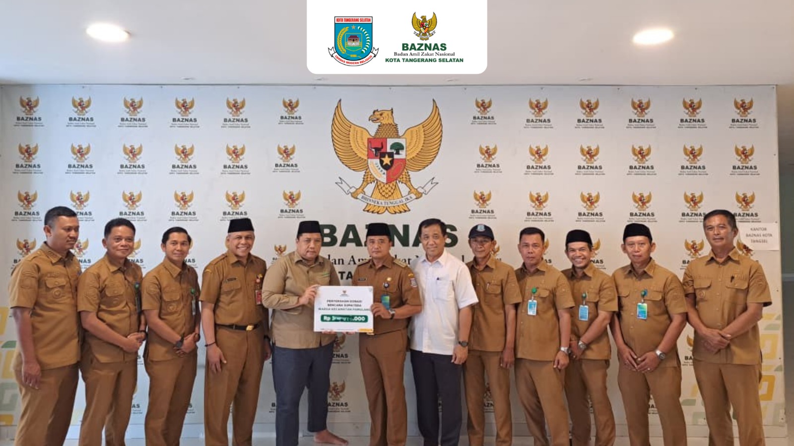 Setengah Miliar Rupiah dari Warga Pamulang Bukti Kepedulian dan Kepercayaan Kepada BAZNAS Kota Tangerang Selatan