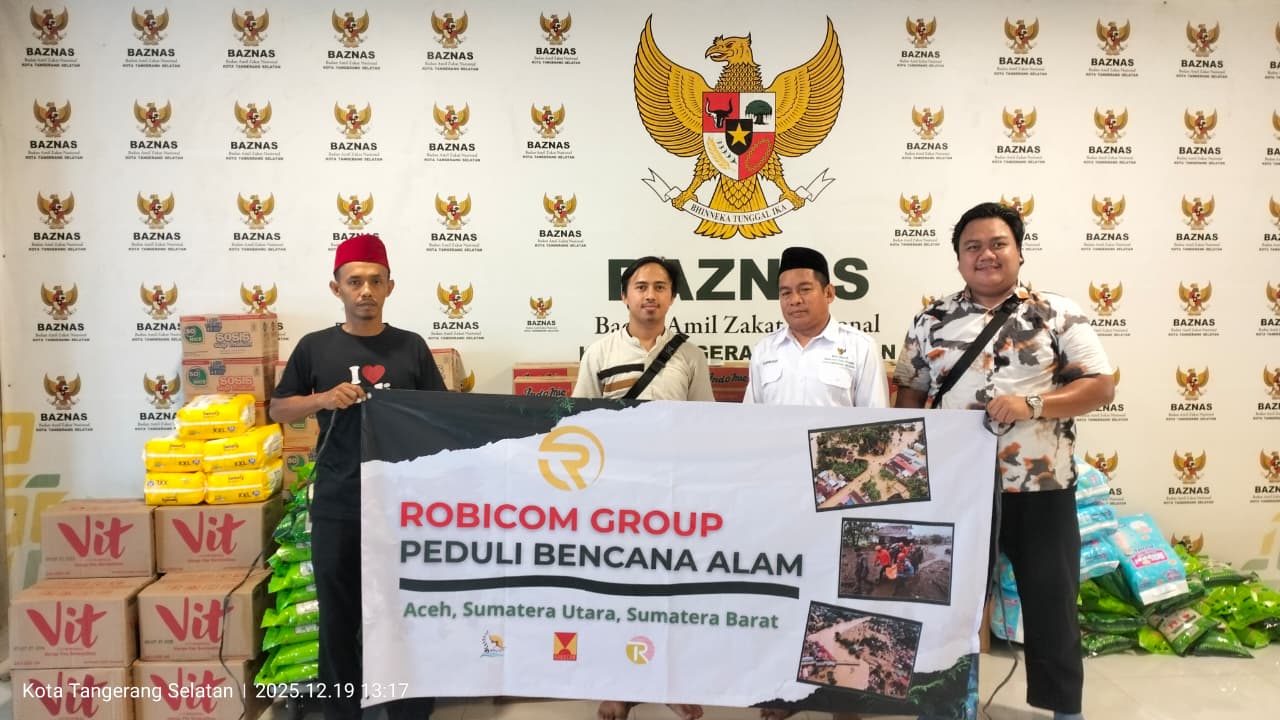 PT Robicom Group Salurkan Bantuan Bencana ke Sumatera