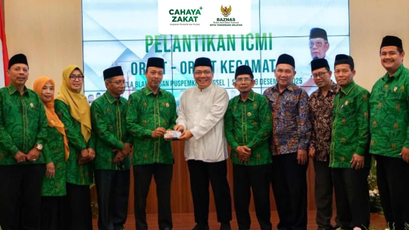 Pelantikan Orsat Jadi Ruang Berbagi, Donasi untuk Sumatra Diamanahkan ke BAZNAS Kota Tangerang Selatan