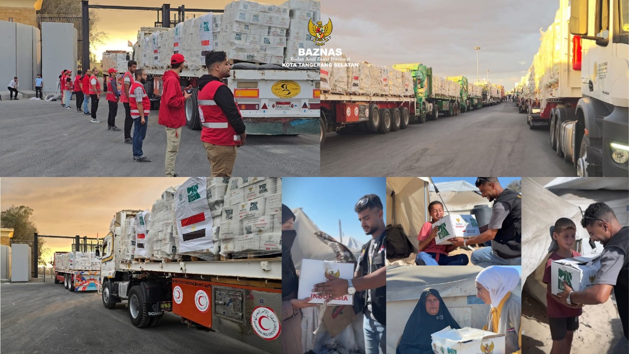 Akhirnya Masuk Gaza! 35.000 Paket Harapan dari Indonesia Tiba Lewat Jalur Darat