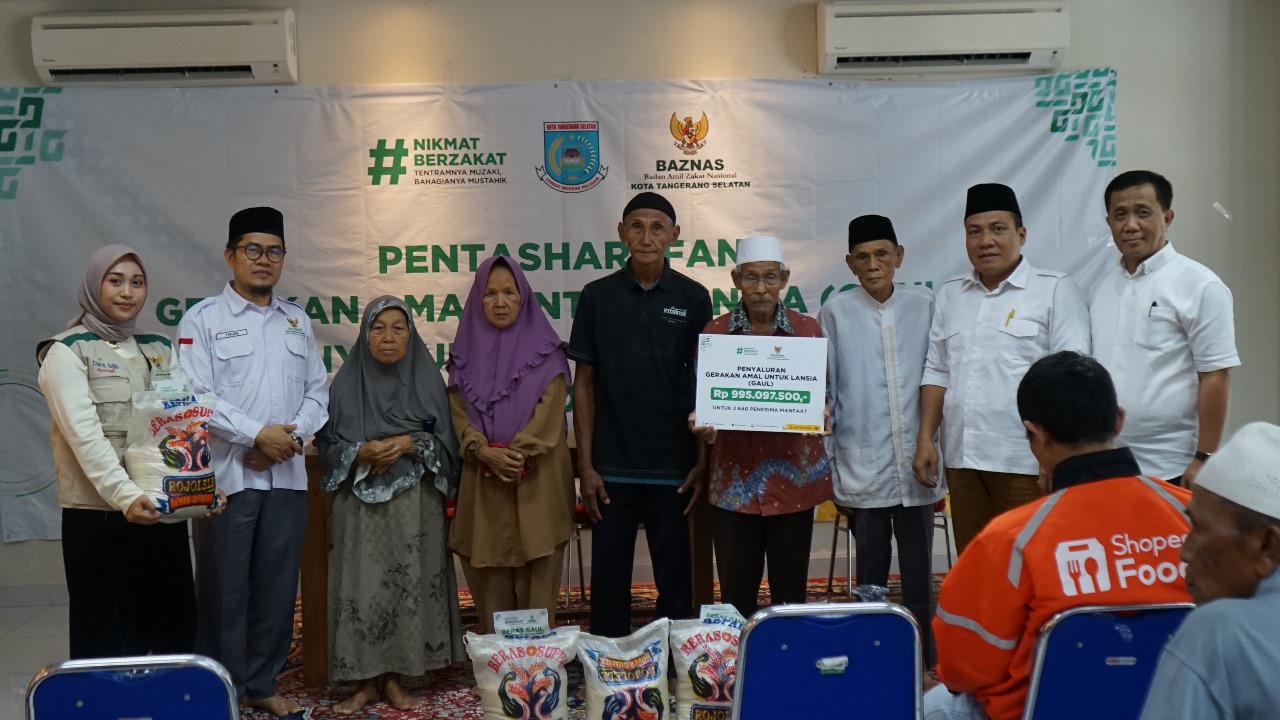 Kepedulian BAZNAS Tangsel Terhadap Lansia Terwujud Melalui Program GAUL