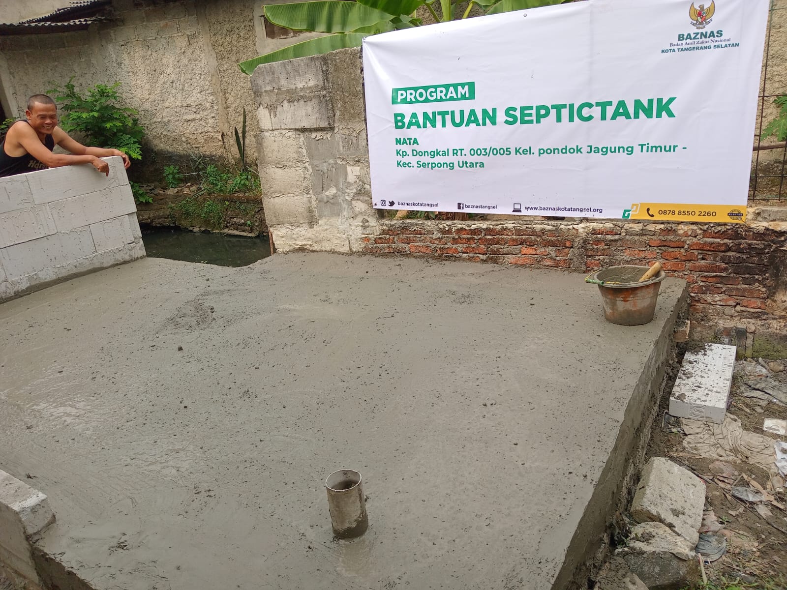 BAZNAS Kota Tangerang Selatan Lakukan Monitoring Program Septic Tank
