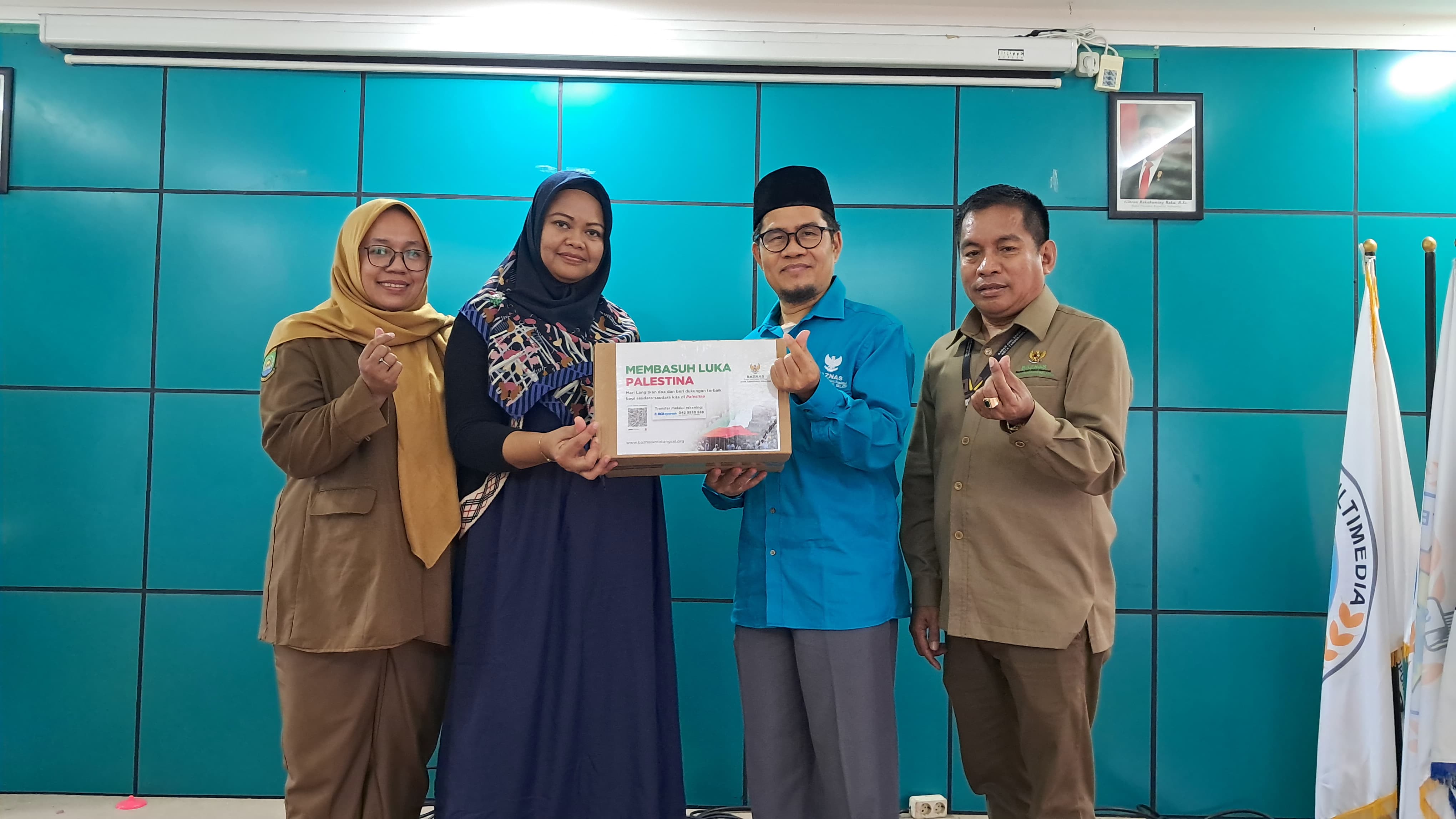 Wujud Solidaritas, Baznas Tangsel Gelar Penggalangan Donasi untuk Palestina di SMK Pustek Serpong
