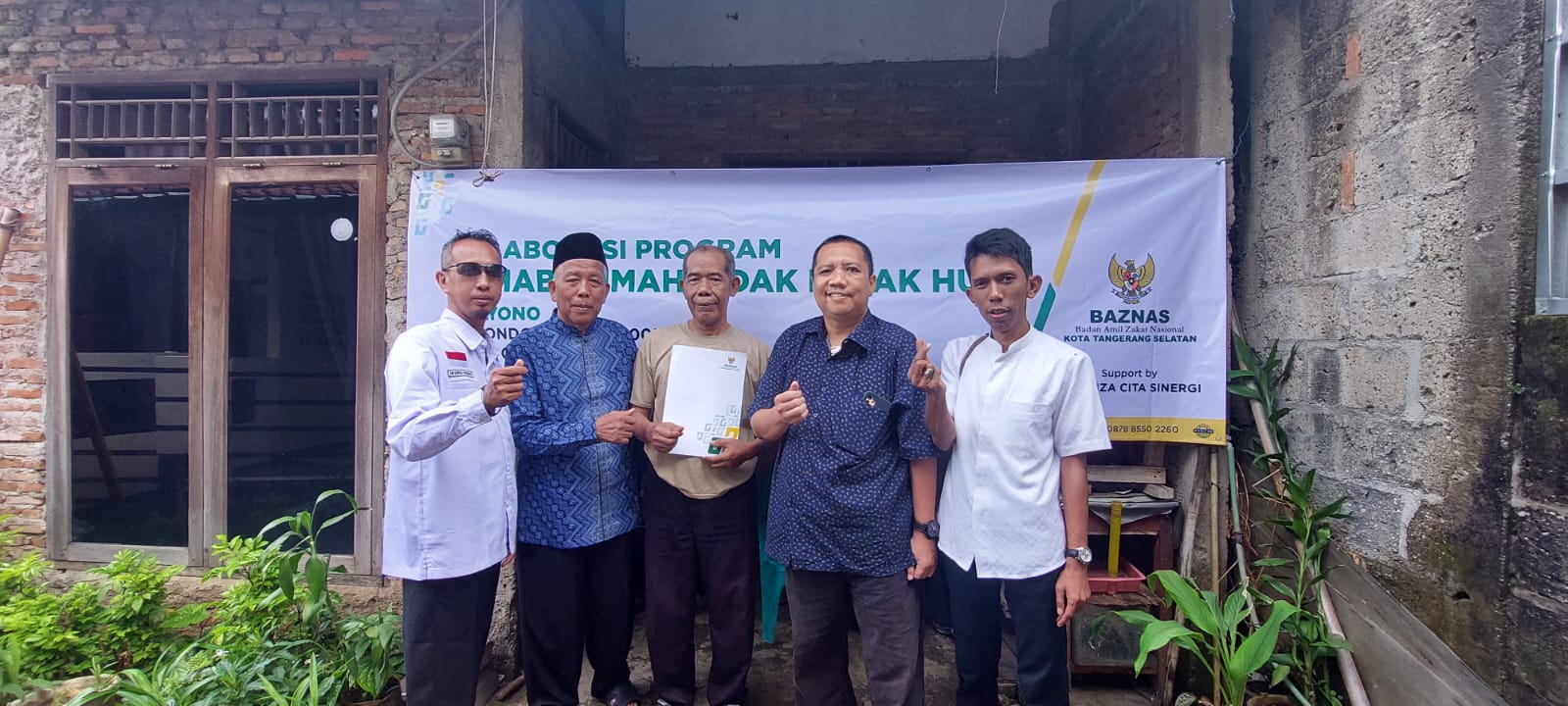 Kolaborasi Program Rehab Rumah Tidak Layak huni dengan PT Kinza